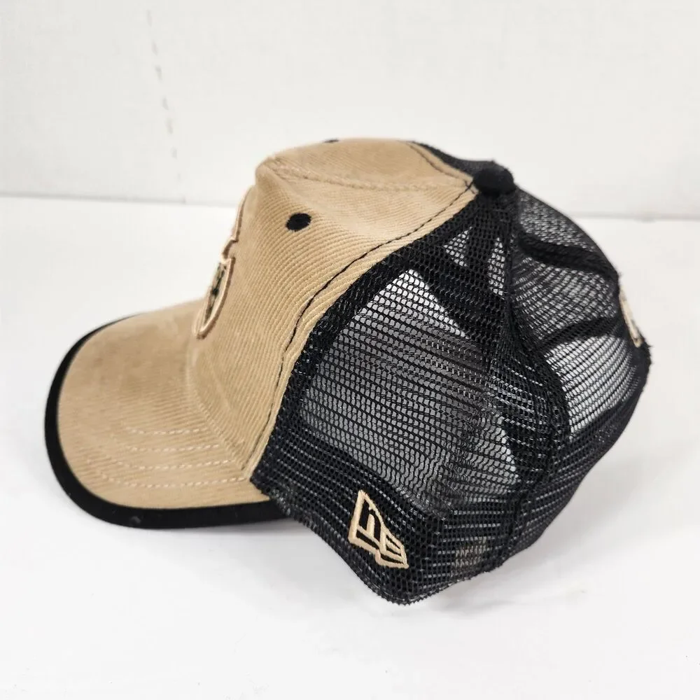 New Era NBA Basketball Corduroy Mesh 1946 Snapback Hat Cap Brown